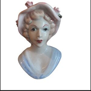 Vintage Lady Head Vase